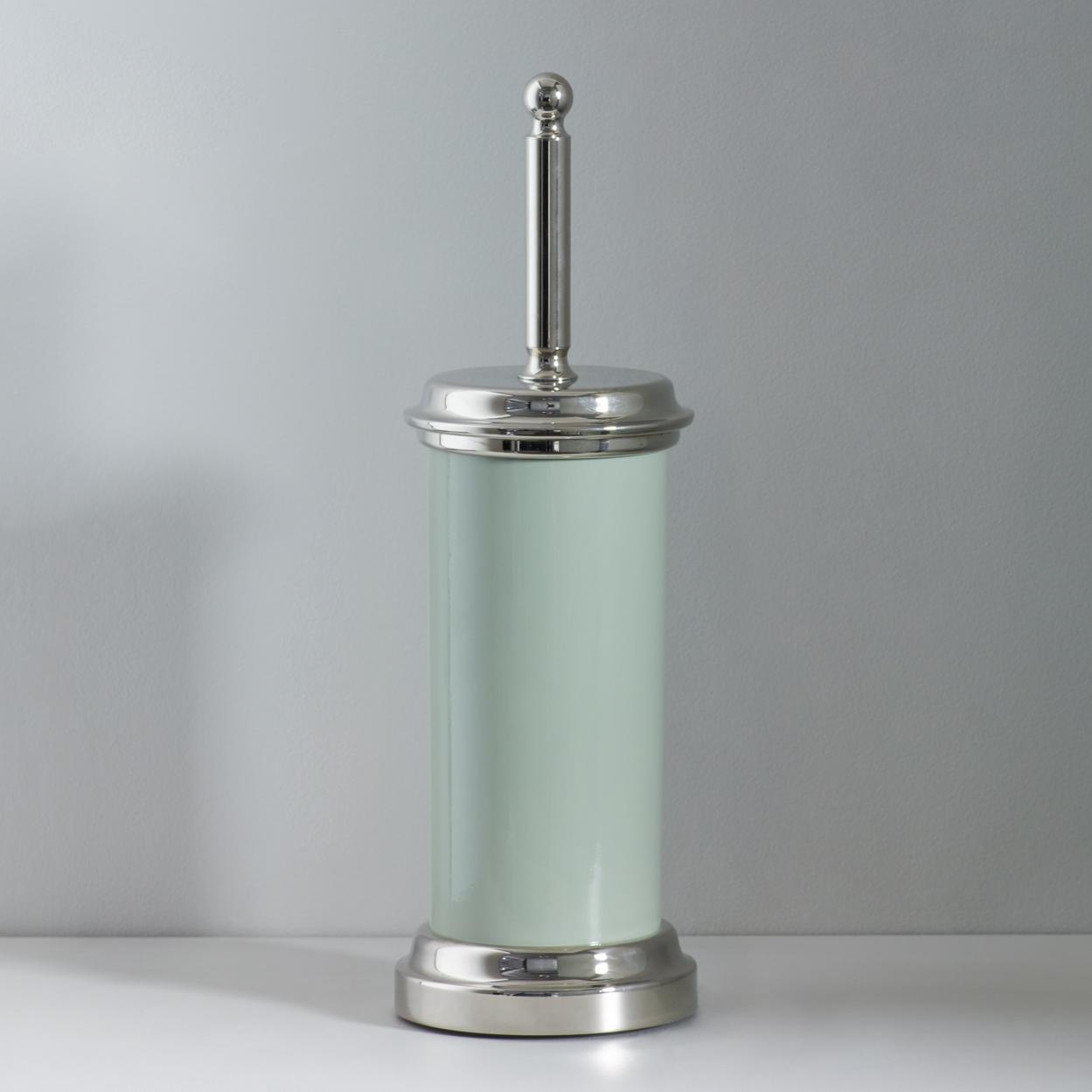 coloured rockwell lavatory brush ceramic container